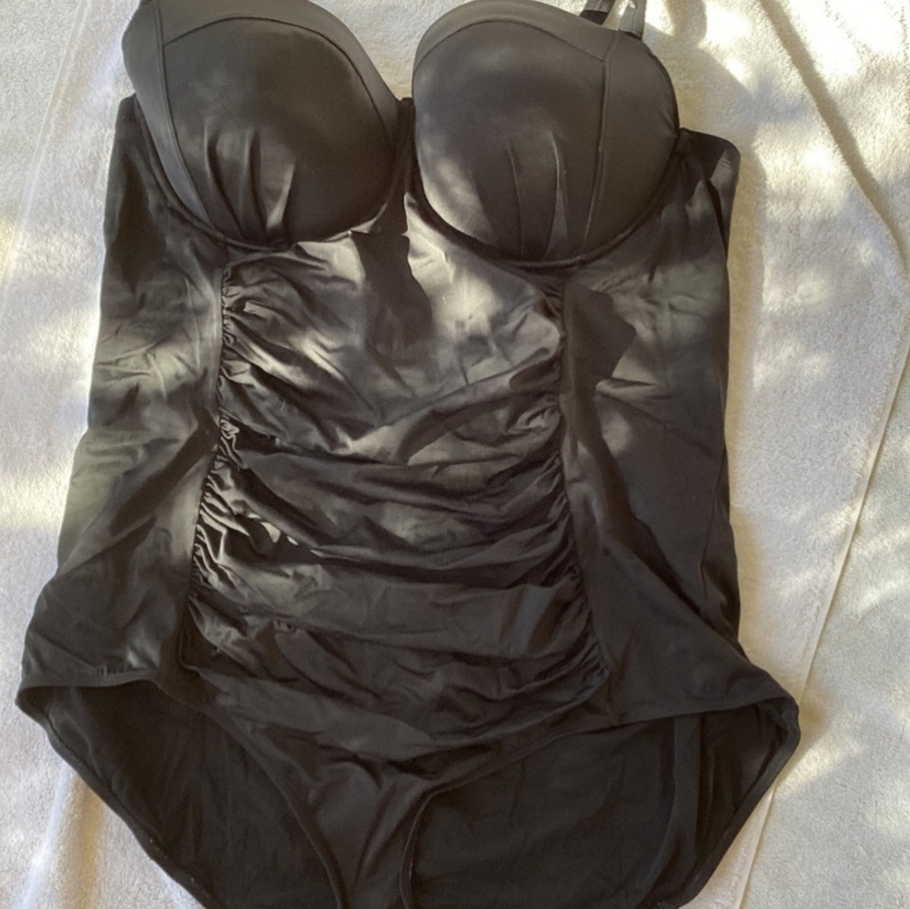 Torrid NWOT Black One Piece Swimsuit